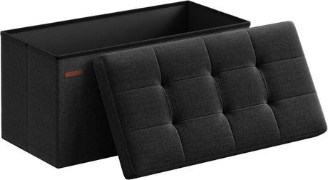 Convenient Storage Ottoman for Bed Sheets and Pillows
