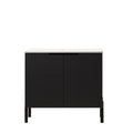TURIO Freestanding Bathroom Cabinet with Carrara White Top