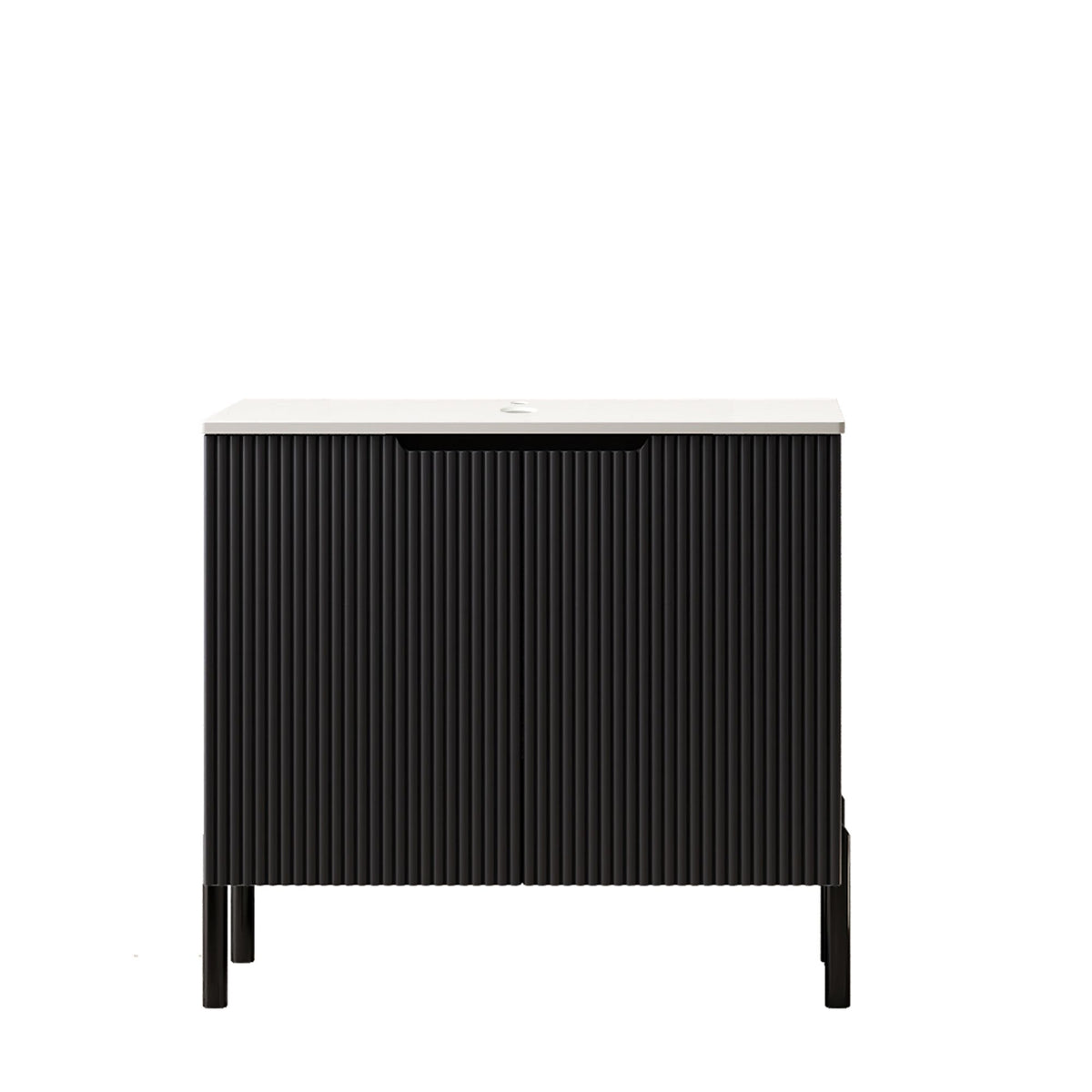 TURIO Freestanding Bathroom Cabinet with Carrara White Top