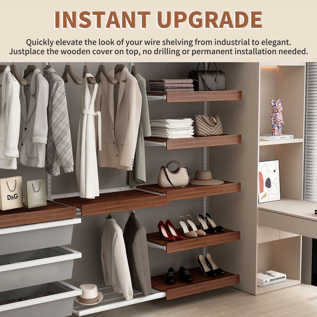 Premium MDF Wood Shelf Liners - Odor-Free & for Pantry Organization