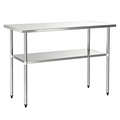 Commercial Work Table with Undershelf for Tight Spaces