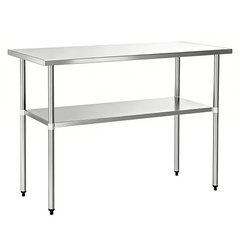 Commercial Work Table with Undershelf for Tight Spaces