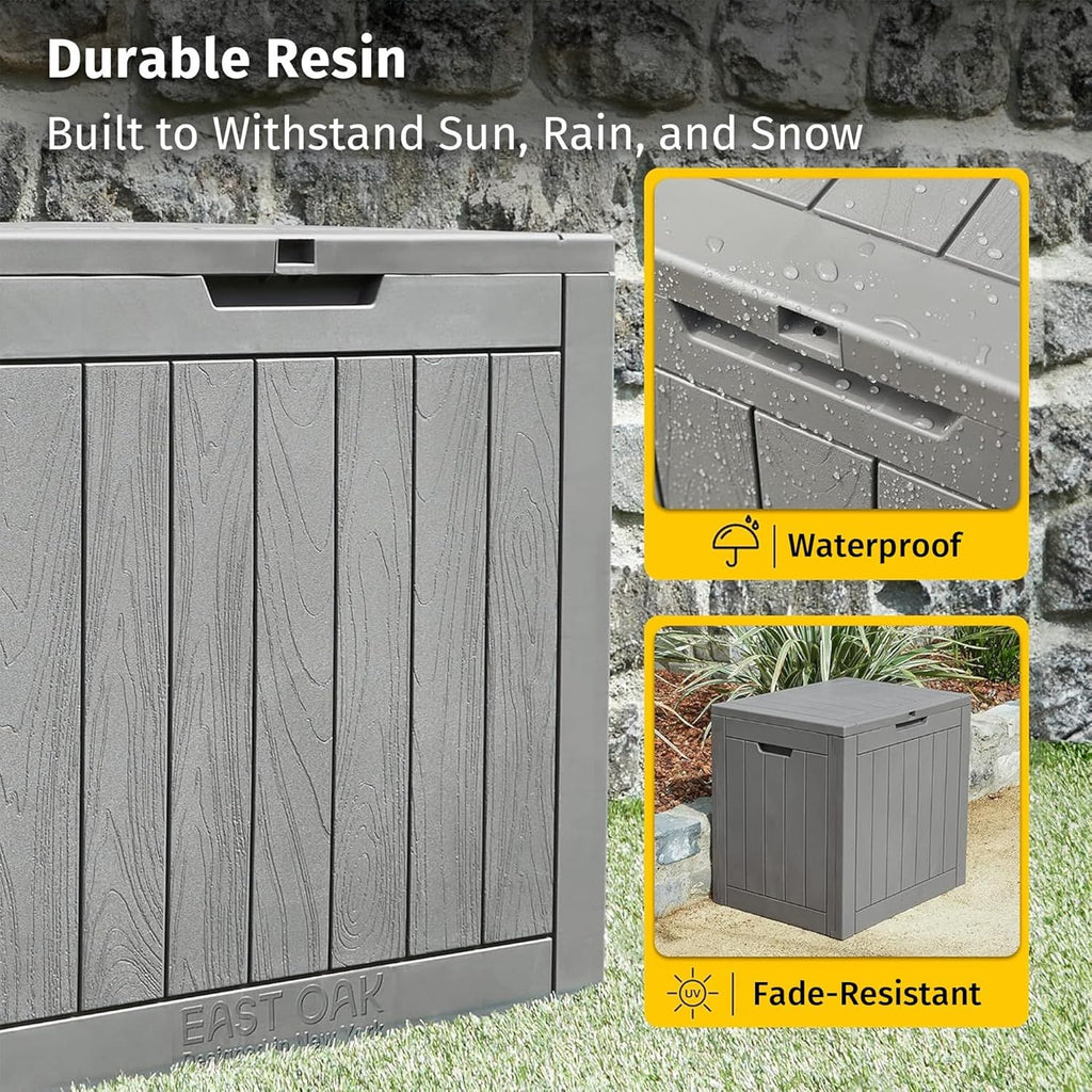 Outdoor Storage Box for Patio Mats, Pillows, and Gardening Tools