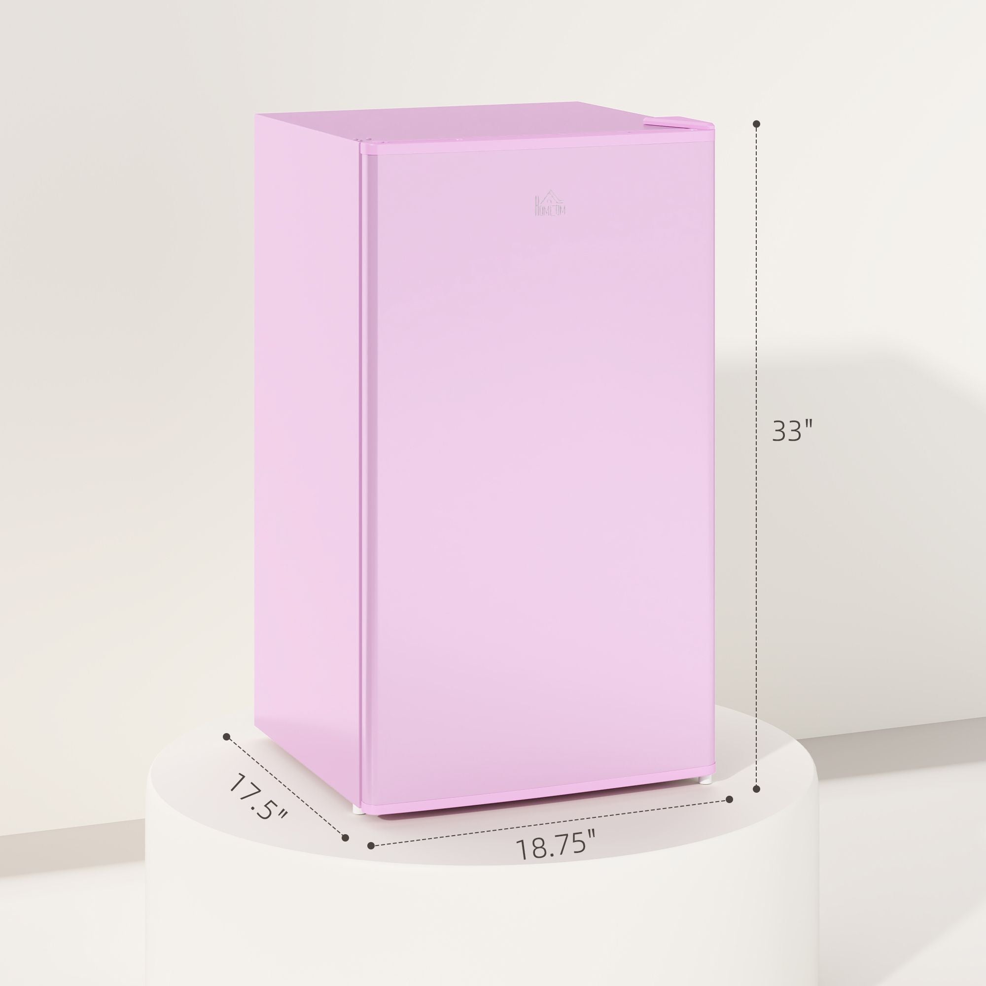 Compact Mini Fridge with Freezer and Adjustable Thermostat