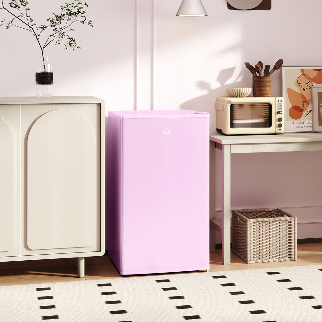 Compact Mini Fridge with Freezer and Adjustable Thermostat