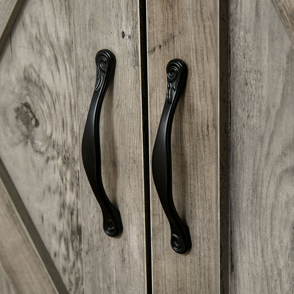 Farmhouse Barn-Door Sideboard Cabinet