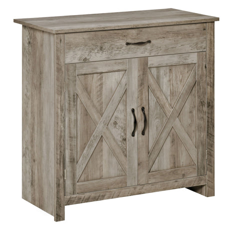 Farmhouse Barn-Door Sideboard Cabinet