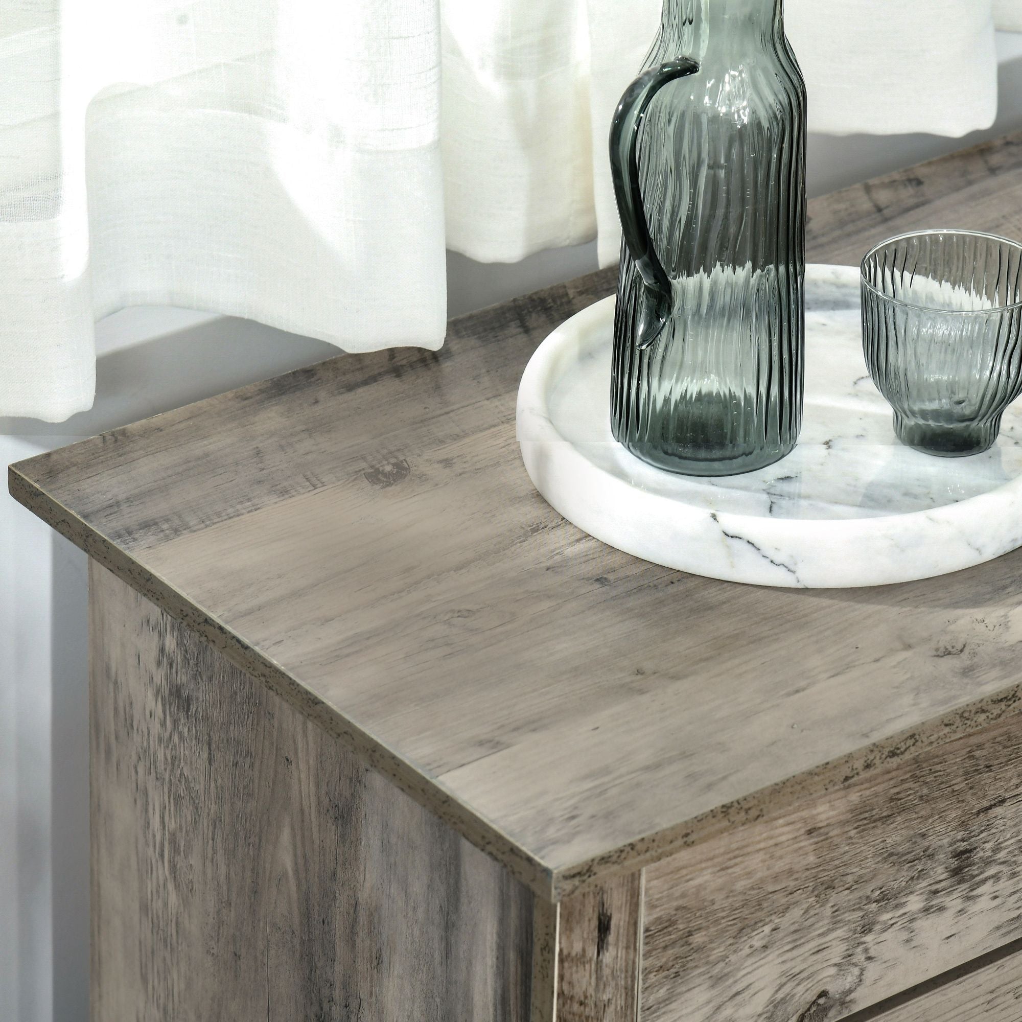 Farmhouse Barn-Door Sideboard Cabinet