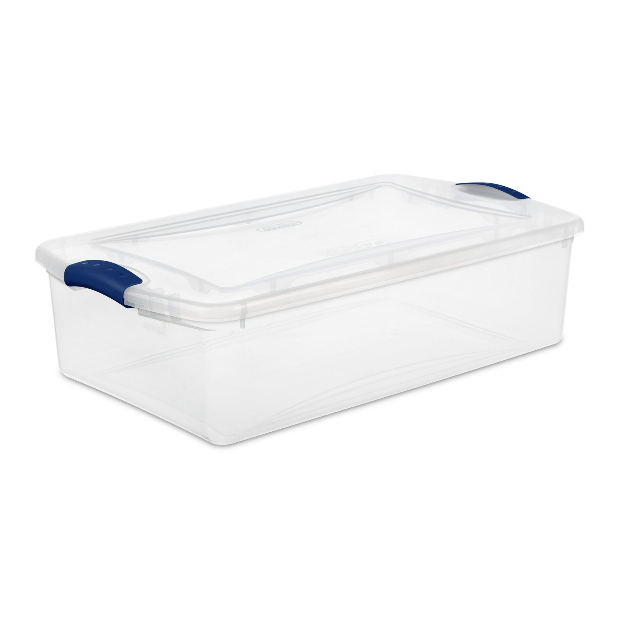 Latch Box Storage Bin with Lid – Organize Your Space - 2 Pack