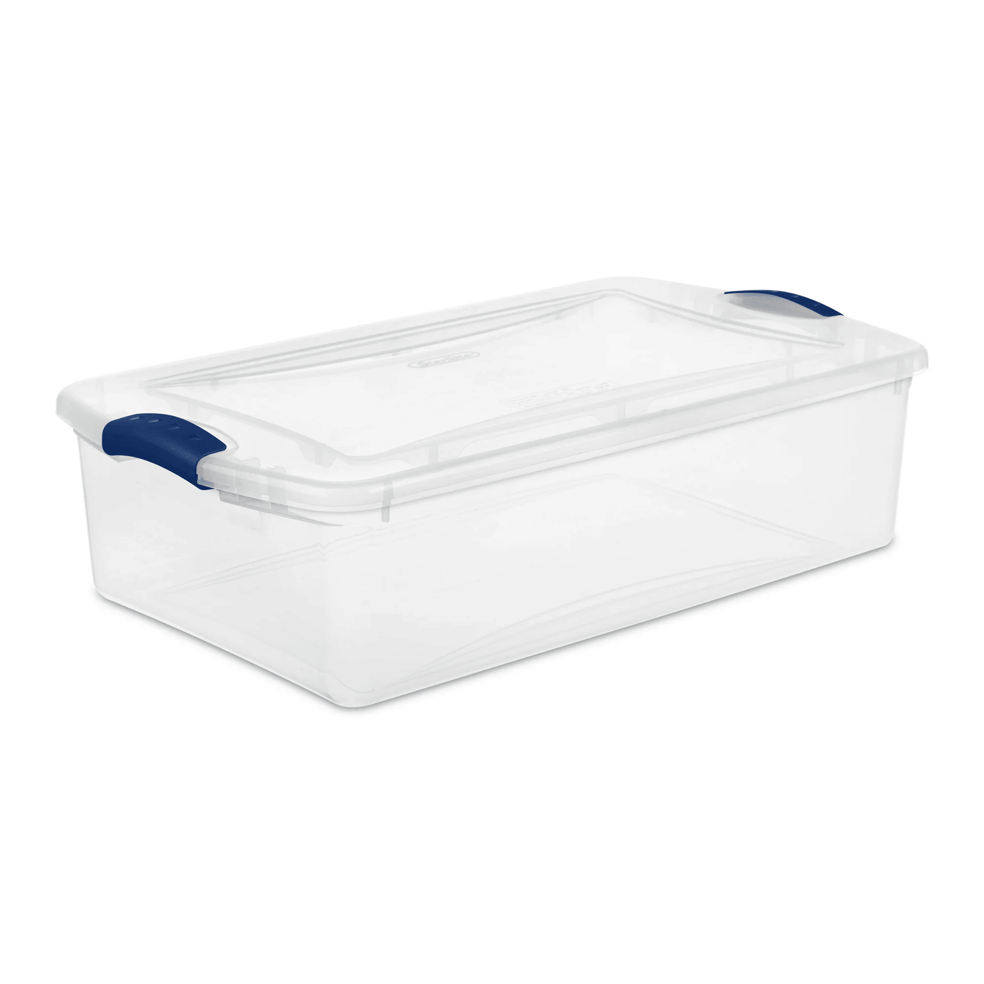 Latch Box Storage Bin with Lid – Organize Your Space - 5 Pack