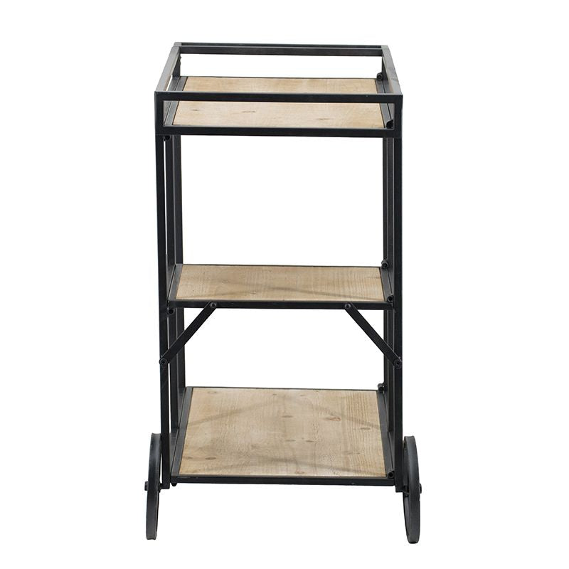 Three-Tier Bar Cart on Wheels
