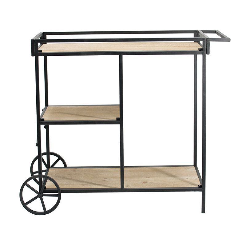 Three-Tier Bar Cart on Wheels