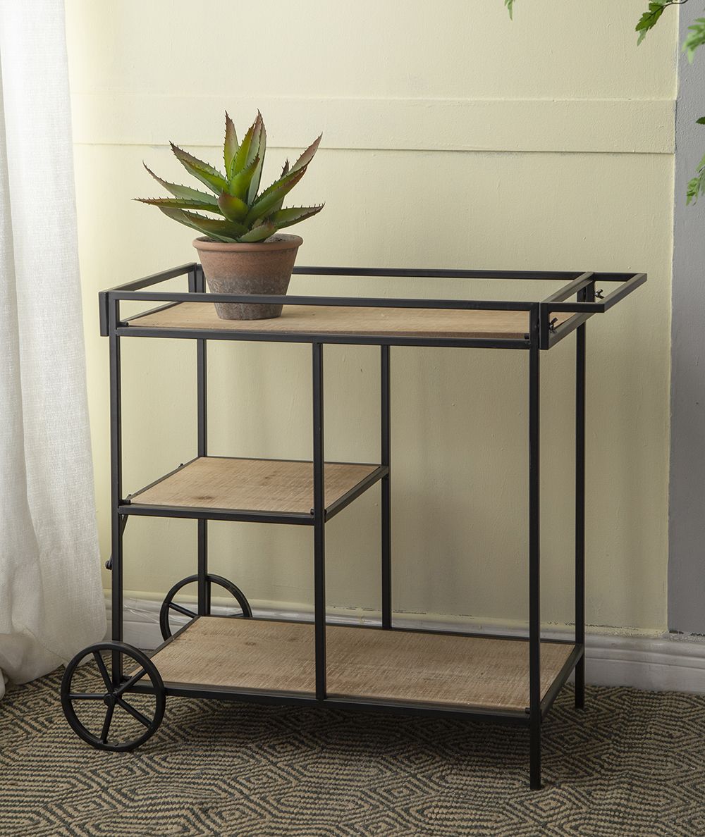 Three-Tier Bar Cart on Wheels