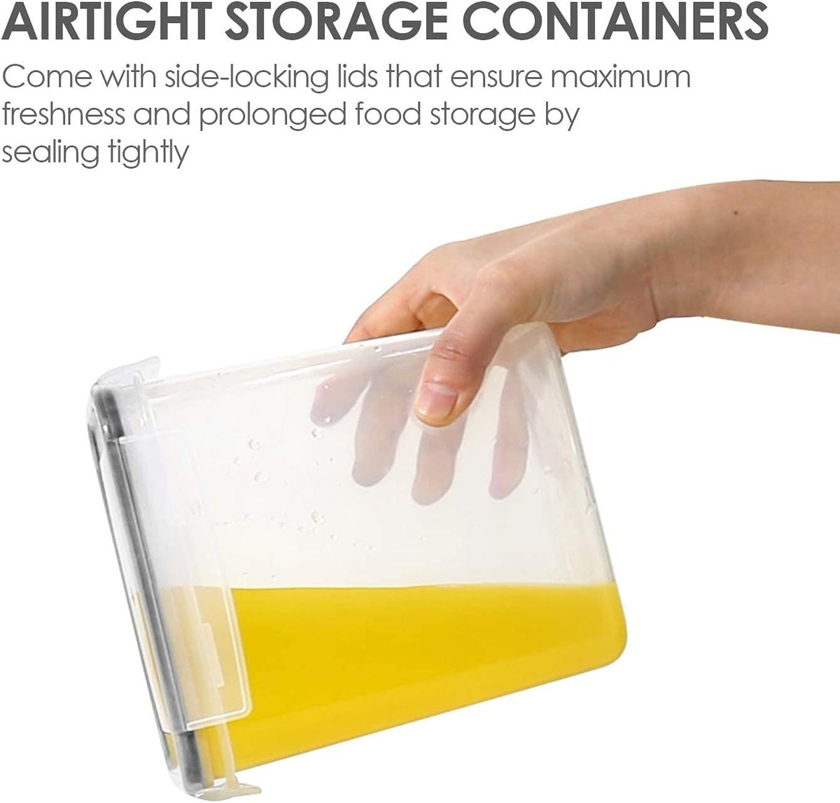 Stackable Airtight Pantry Container and Label Set