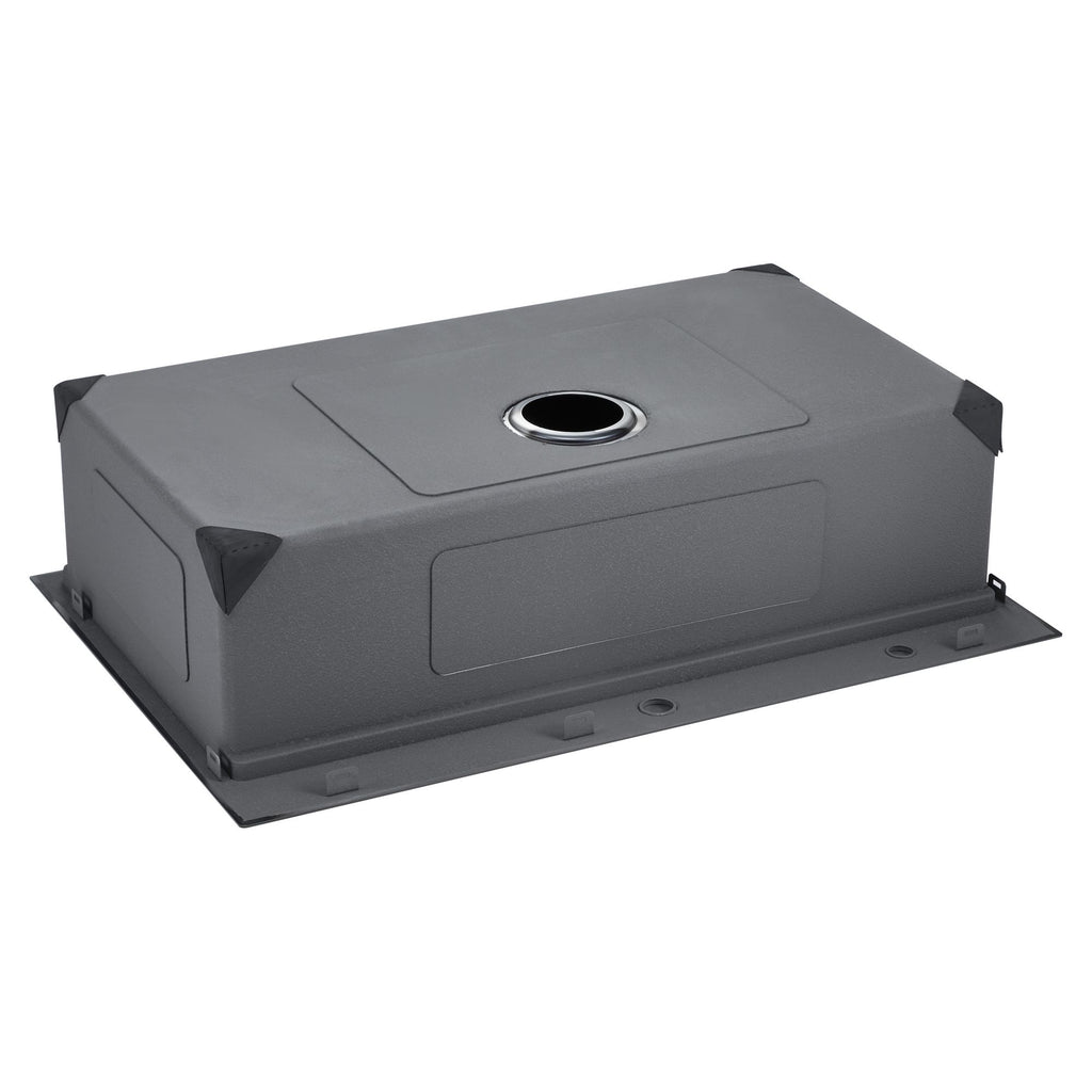 Single-Bowl Workstation Sink with Quiet Drainage Design