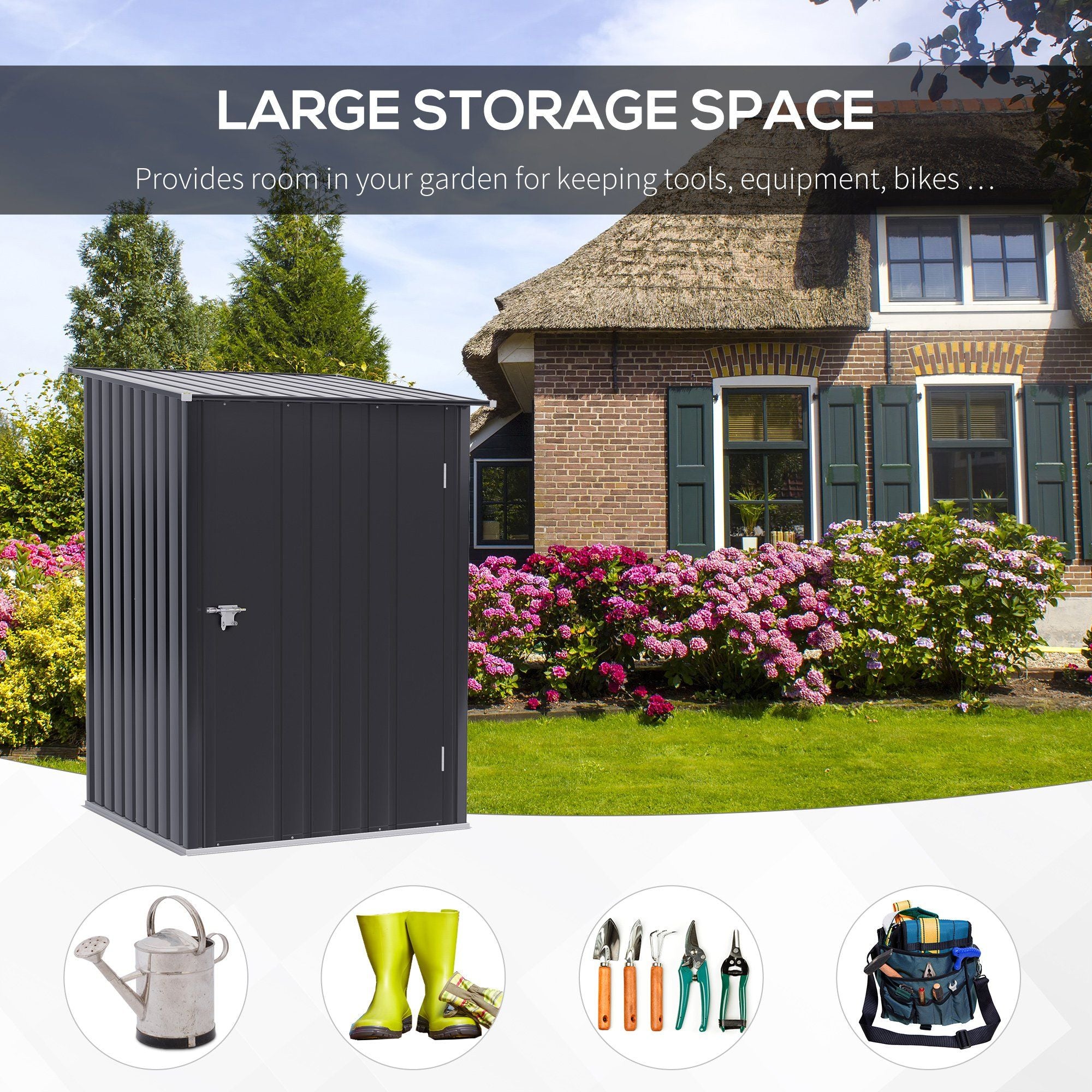 Versatile Outdoor Storage Shed for Tools and Equipment