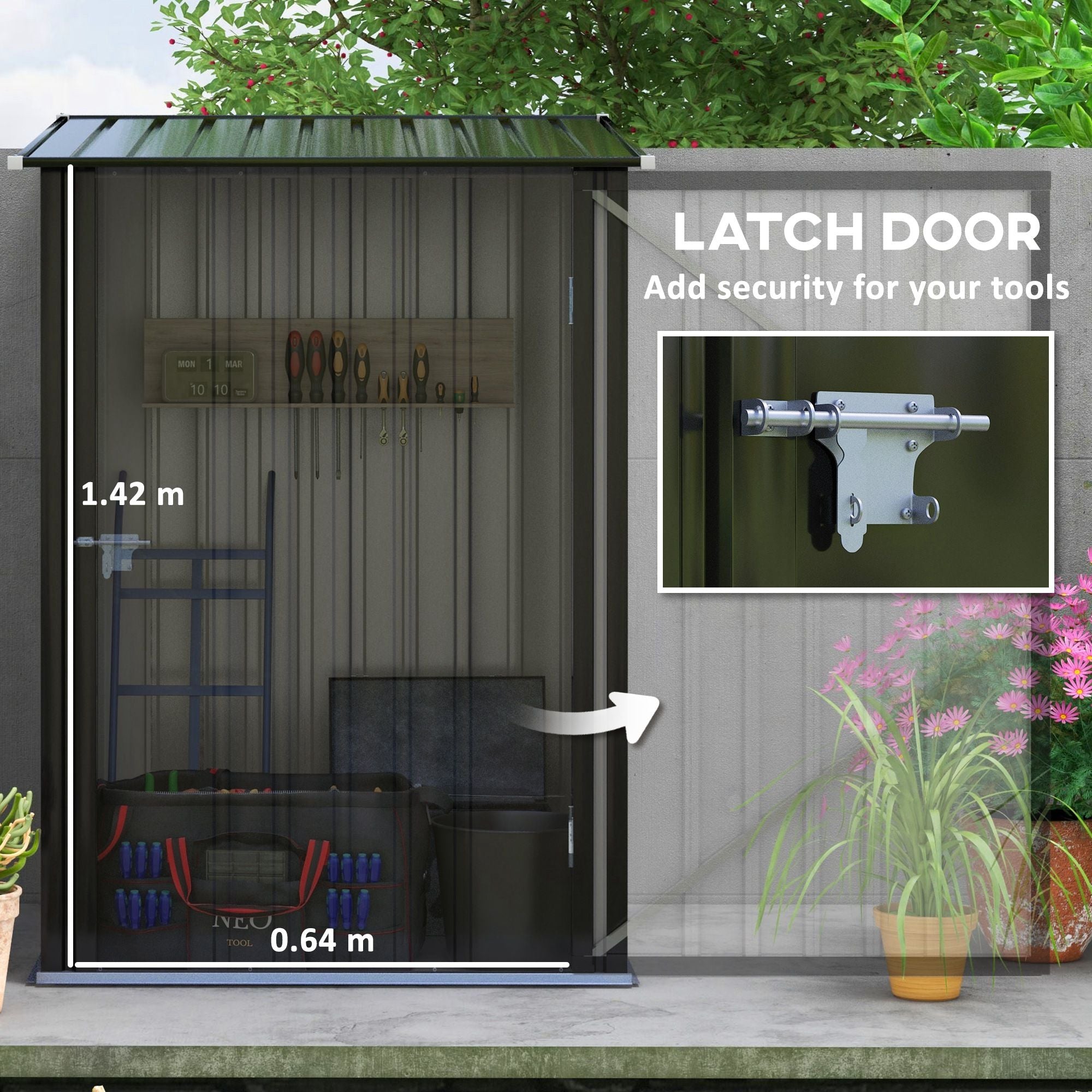 Versatile Outdoor Storage Shed for Tools and Equipment