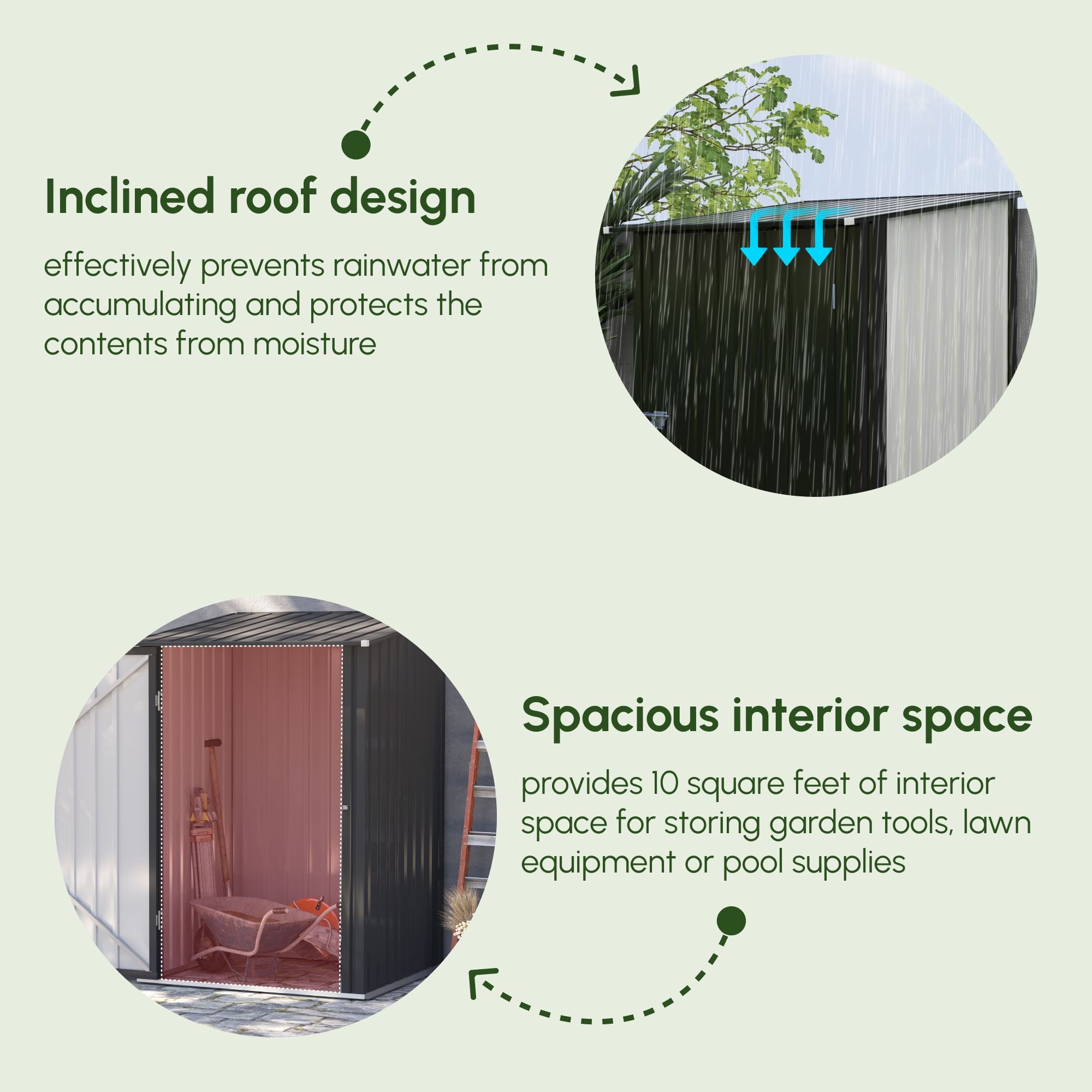 Versatile Outdoor Storage Shed for Tools and Equipment