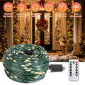 1000 LED Outdoor Christmas String Lights with Remote & Timer - Warm