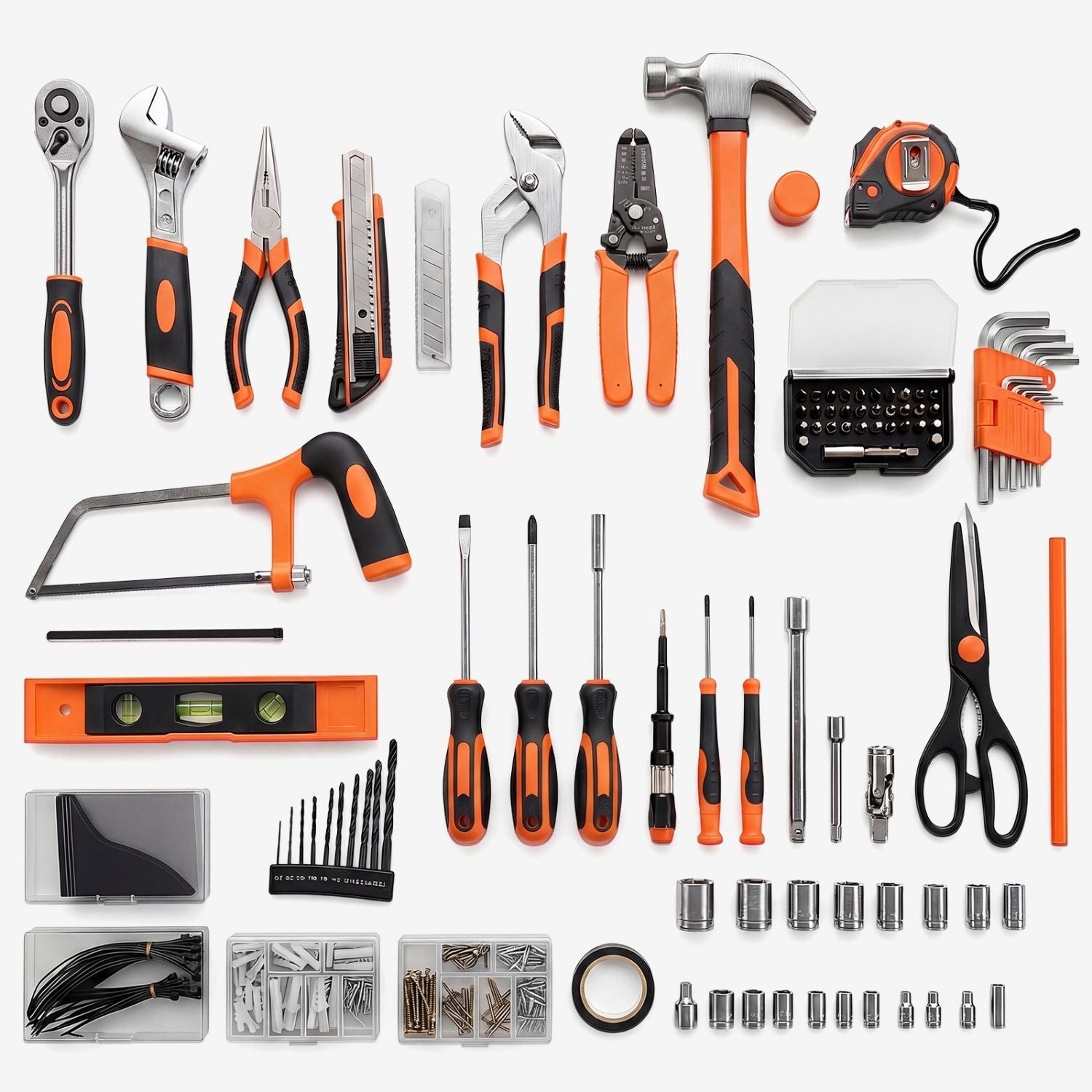 330-Piece Professional Hand Tool Set with Organized Storage Case
