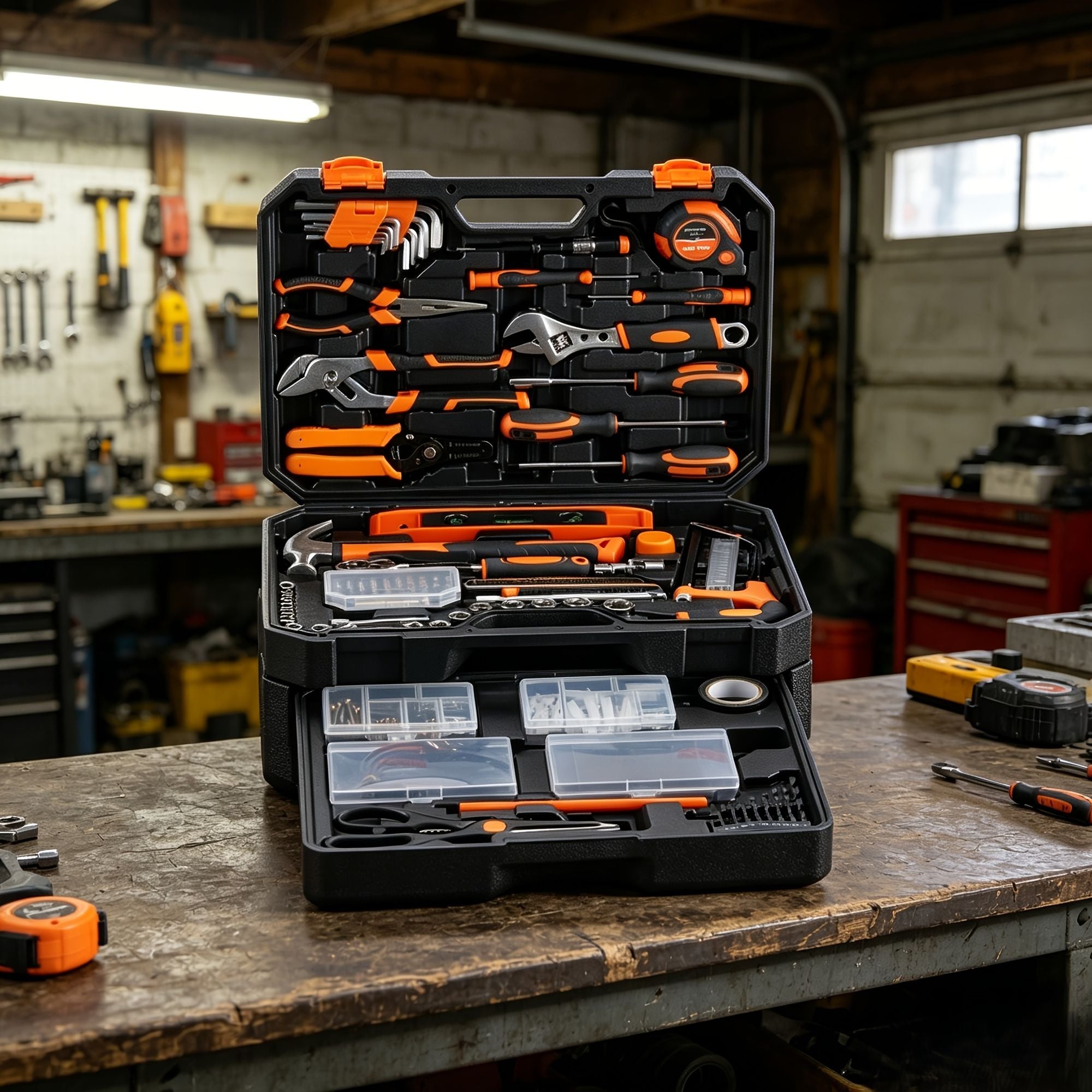 330-Piece Professional Hand Tool Set with Organized Storage Case