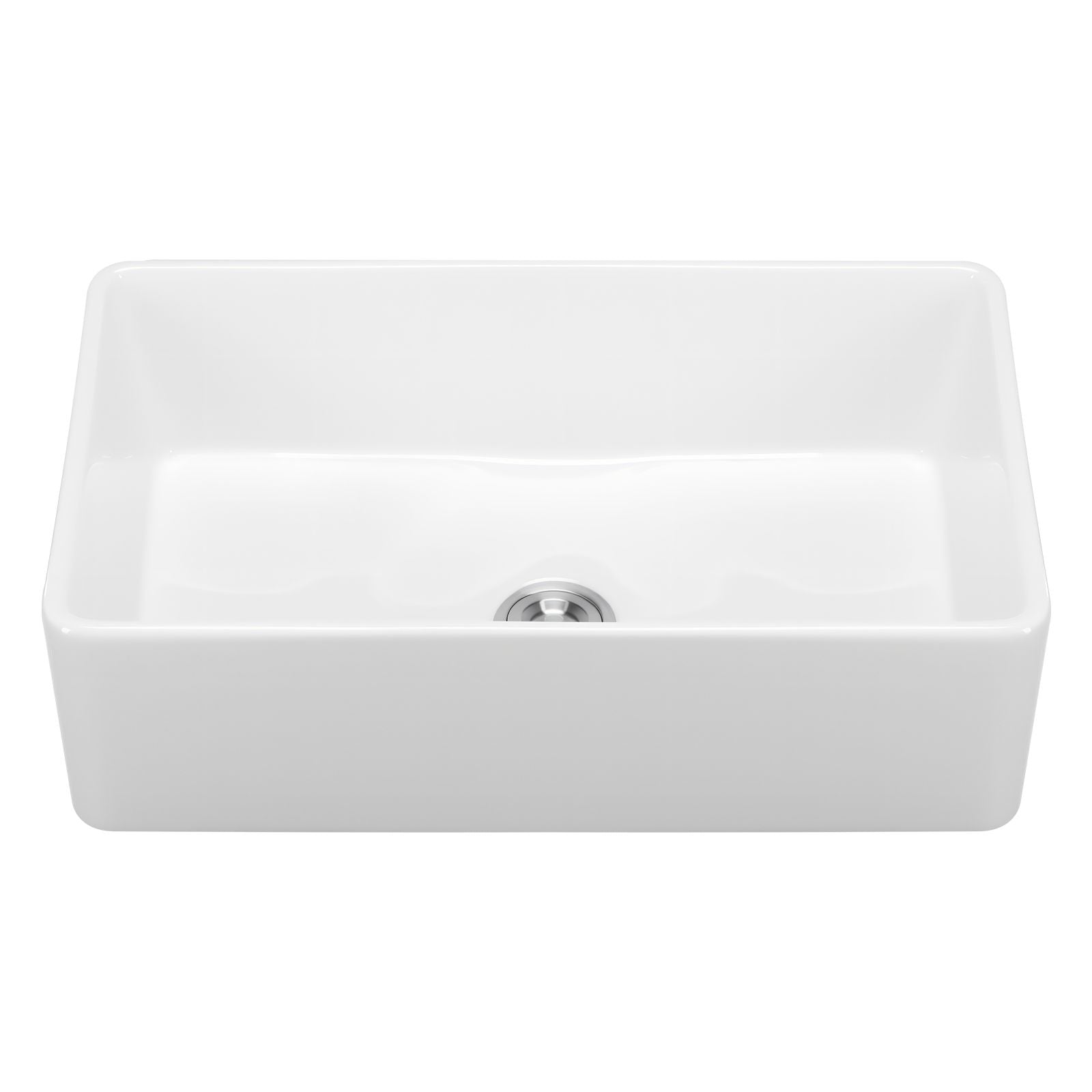 Farmhouse Sink, White Sink Workstation, Fireclay Undermount Basins, Apron Front Single