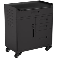 Rolling Tool Cabinet with Lockable Storage