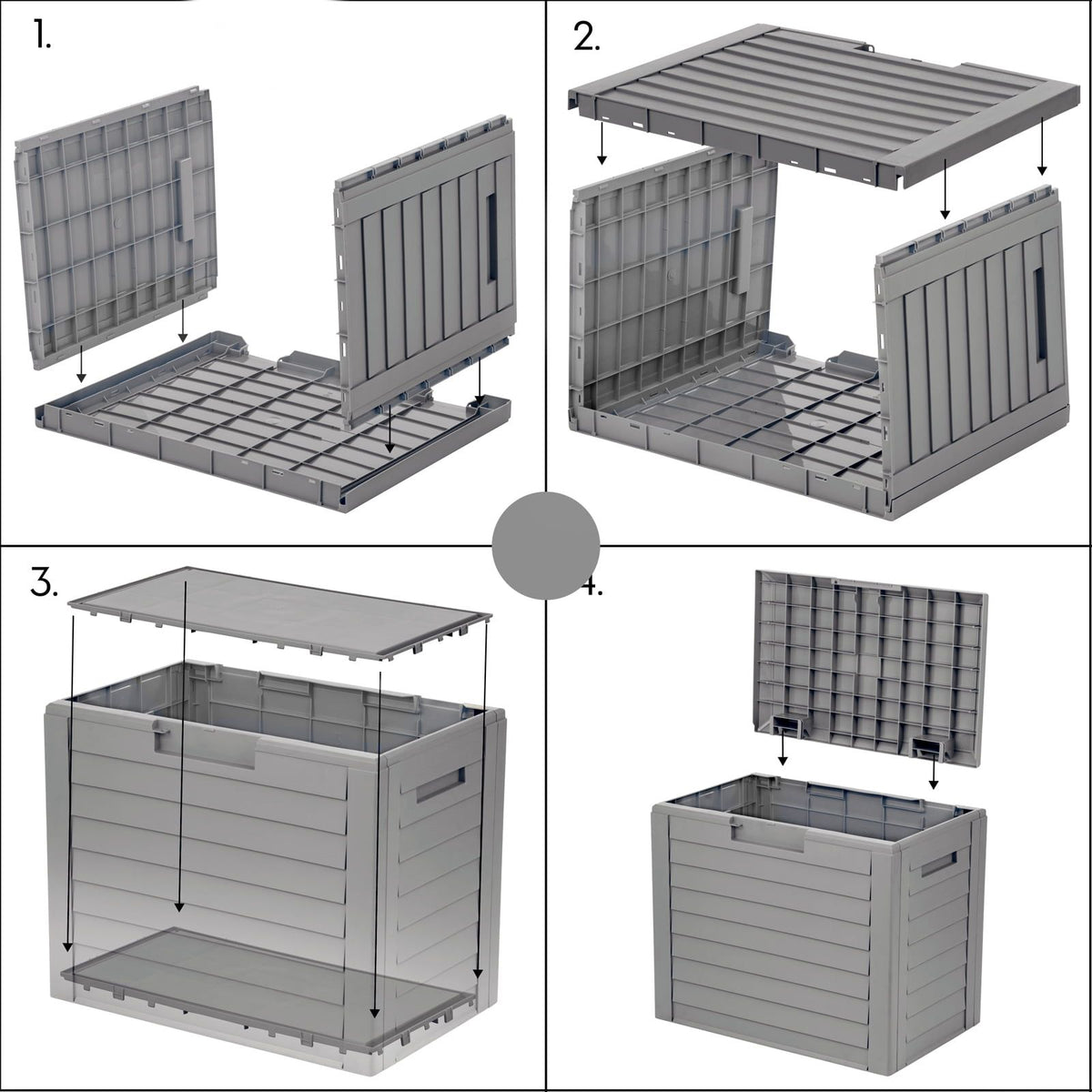 Outdoor Deck Storage Box with Lockable Lid and Weather-Resistant Design