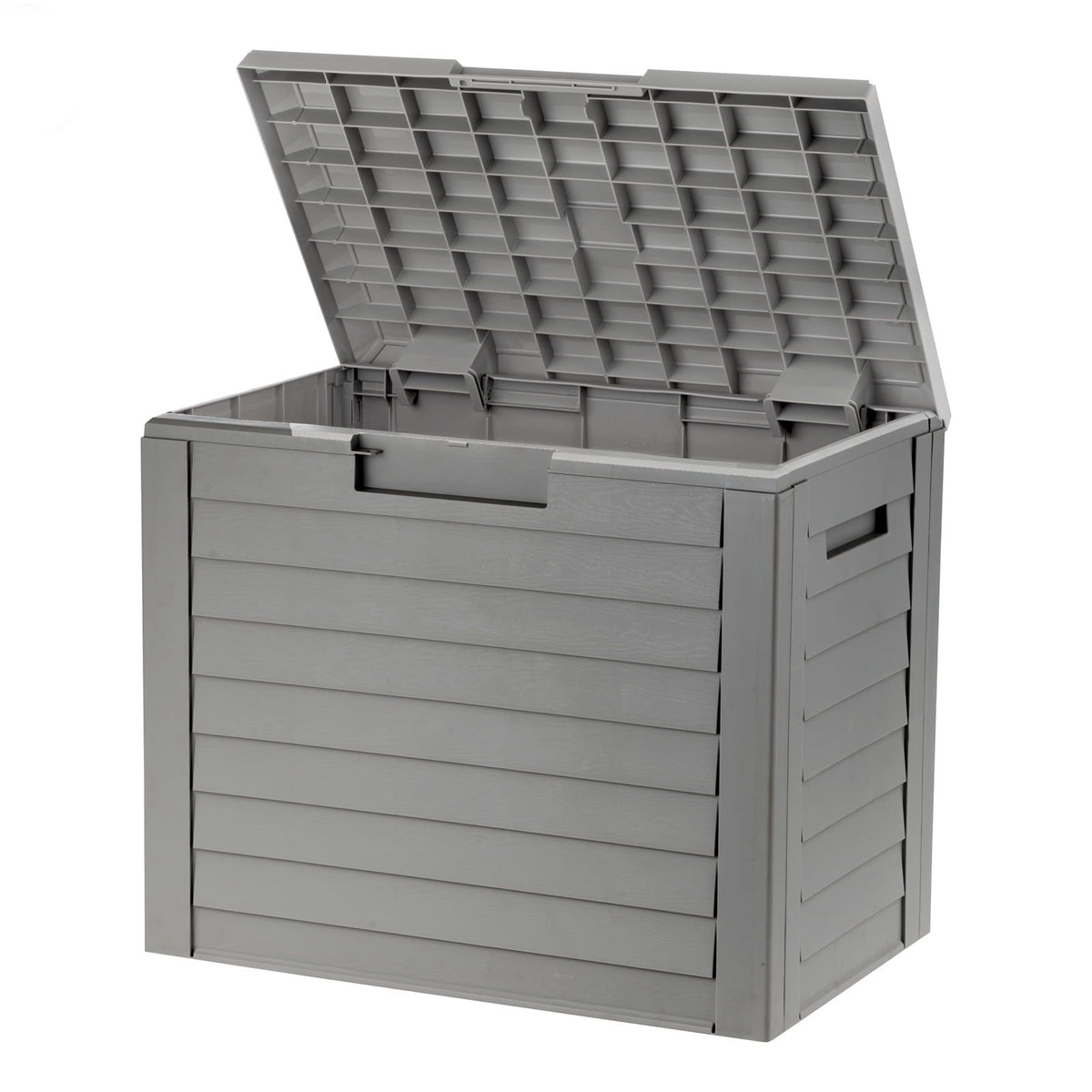 Outdoor Deck Storage Box with Lockable Lid and Weather-Resistant Design