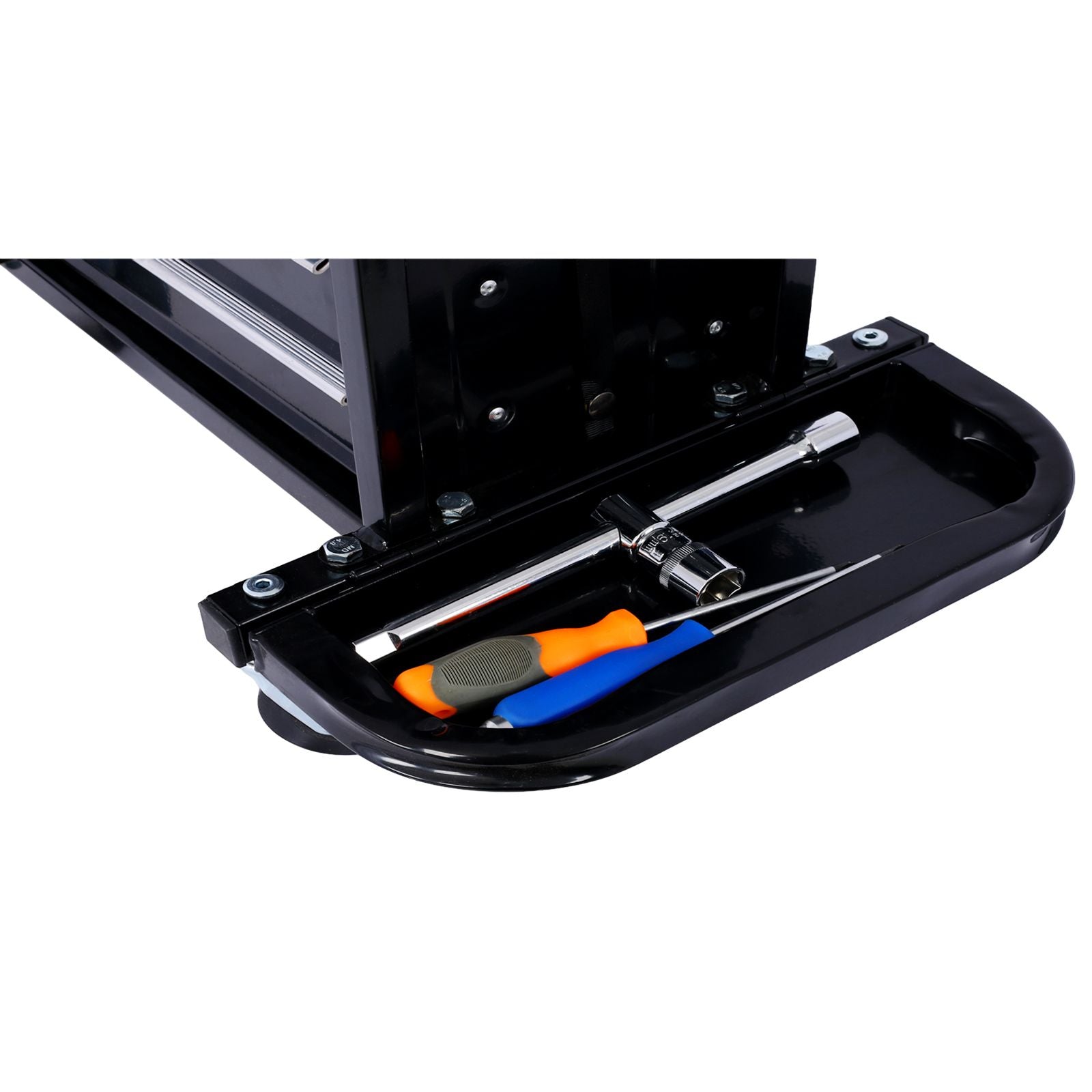 Capacity Garage Glider Rolling Tool Chest Seat with Storage
