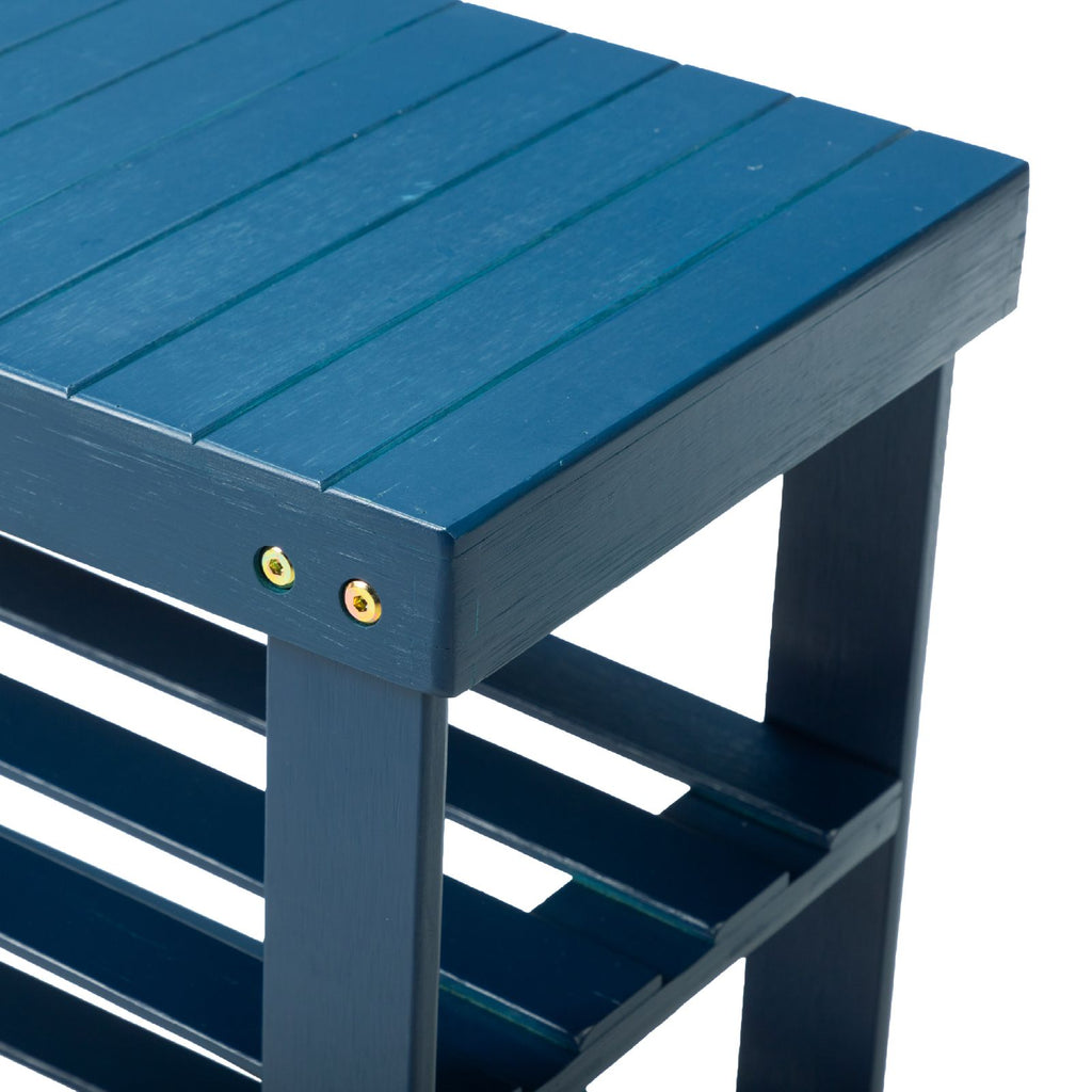 3-Tier Open Shoe Rack with Ventilated Design
