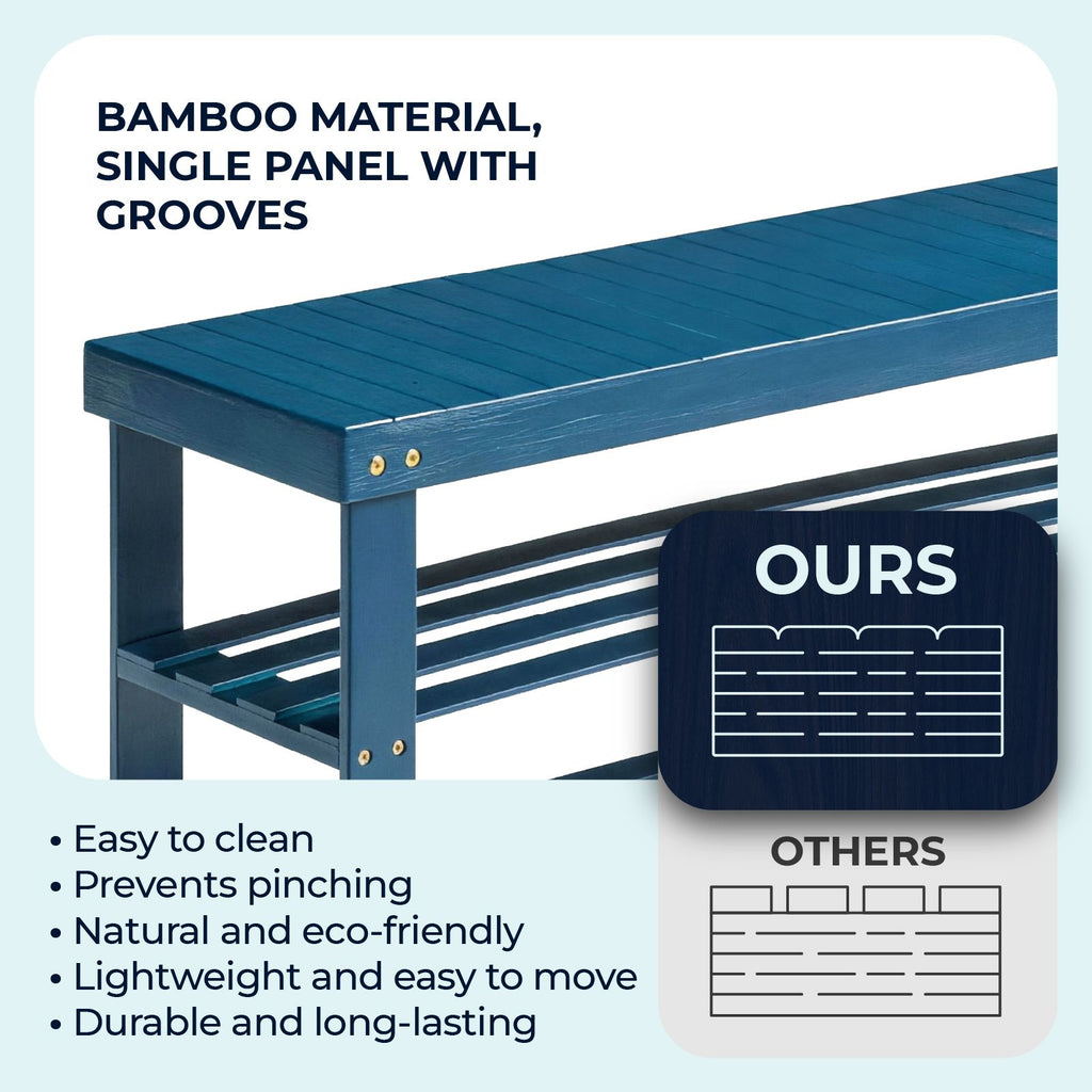 3-Tier Open Shoe Rack with Ventilated Design
