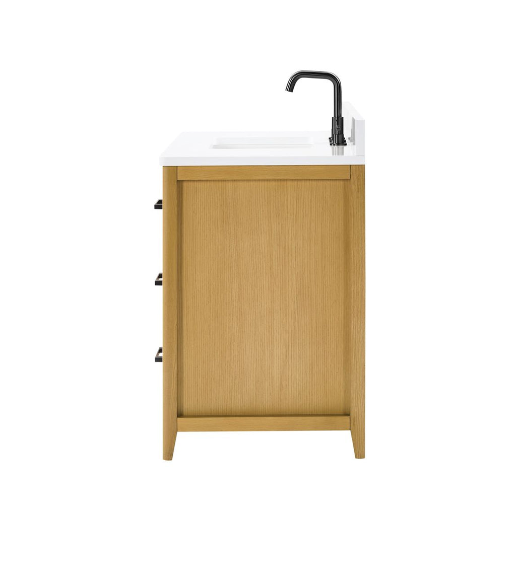 36 Solid Wood Bathroom Vanity with Power Station