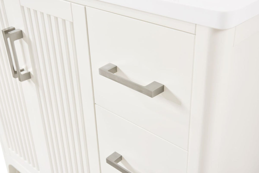 36 Solid Wood Bathroom Vanity with Power Station