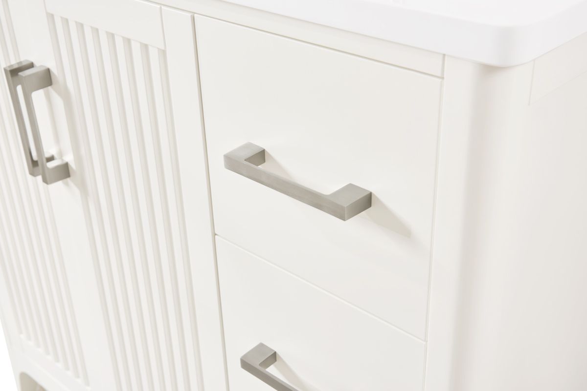 36 Solid Wood Bathroom Vanity with Power Station