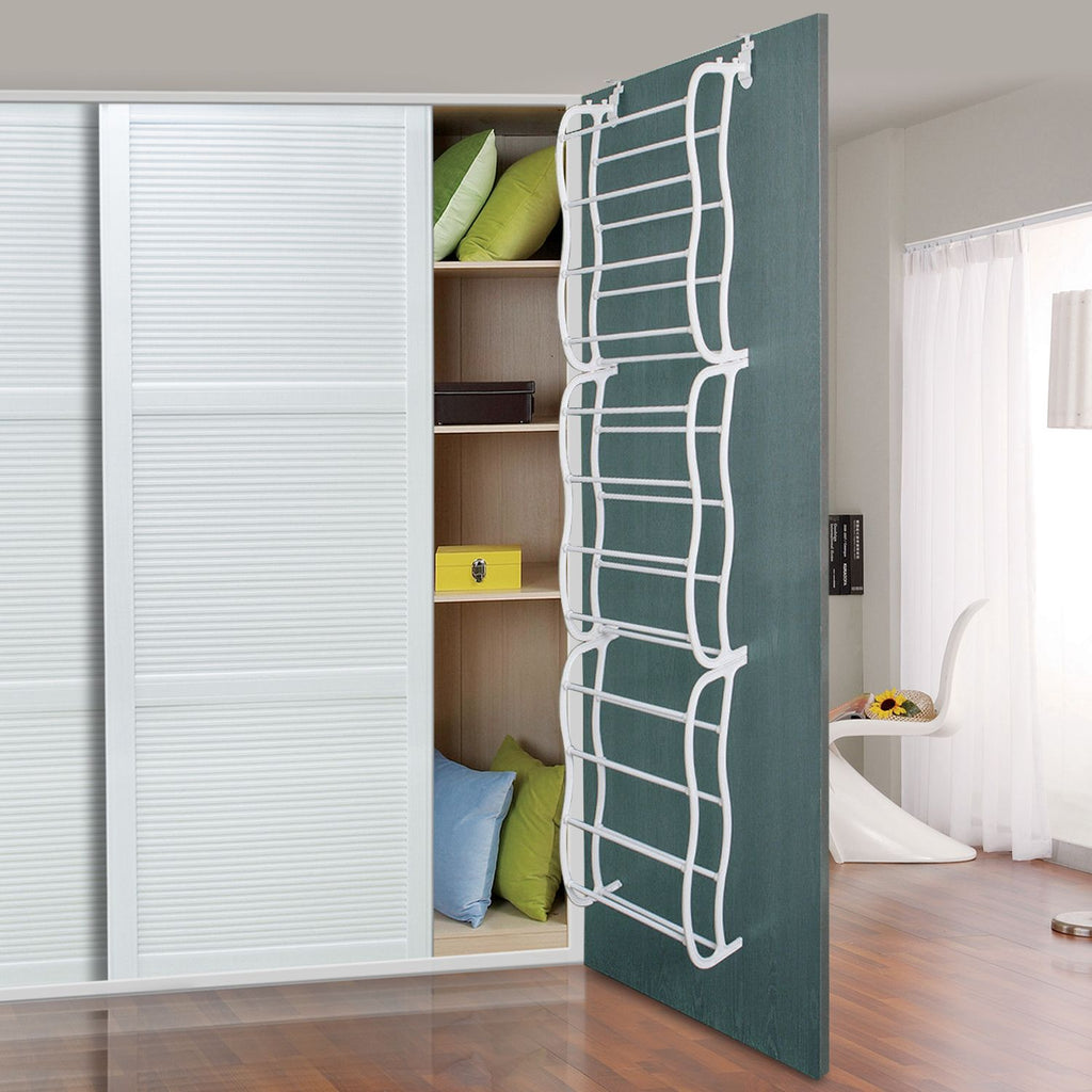 36-Pair Over-the-Door Shoe Organizer Rack
