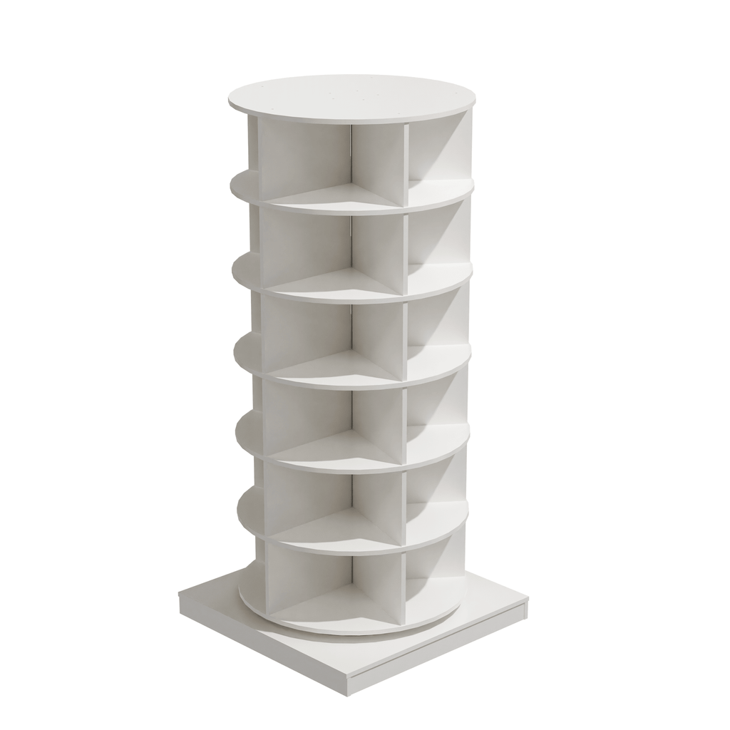360-Degree Rotating Shoe Cabinet – Sleek Space-Saving Design
