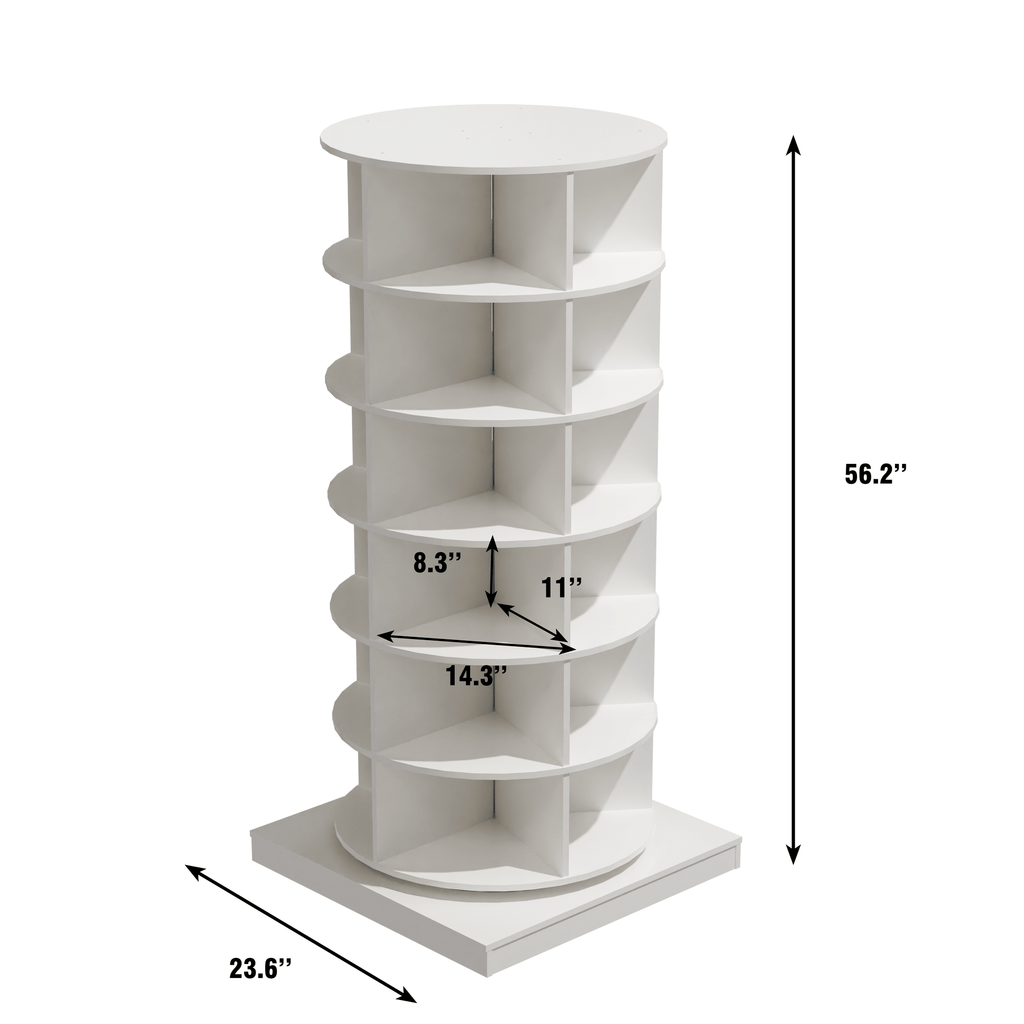 360-Degree Rotating Shoe Cabinet – Sleek Space-Saving Design