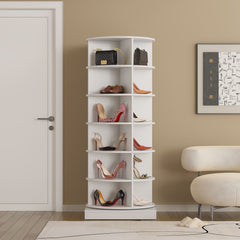 360-Degree Rotating Shoe Cabinet – Sleek Space-Saving Design