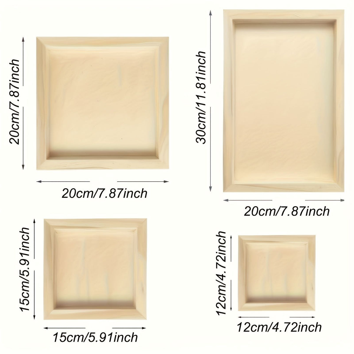 Blank Art Panels for Drawing, Painting, and Crafts