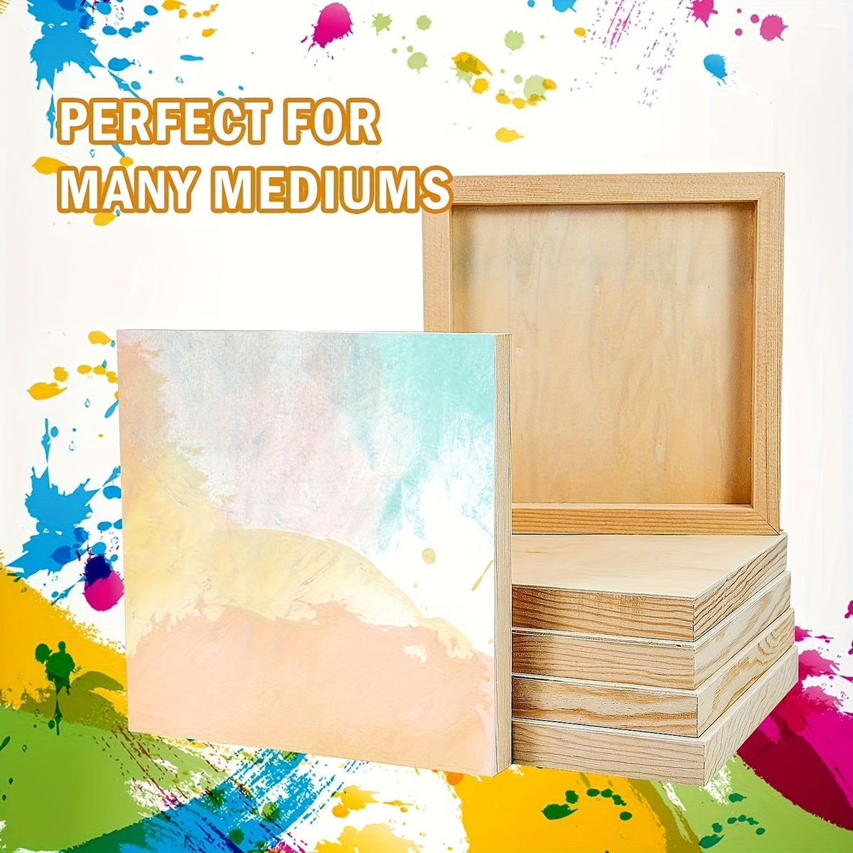 Blank Art Panels for Drawing, Painting, and Crafts