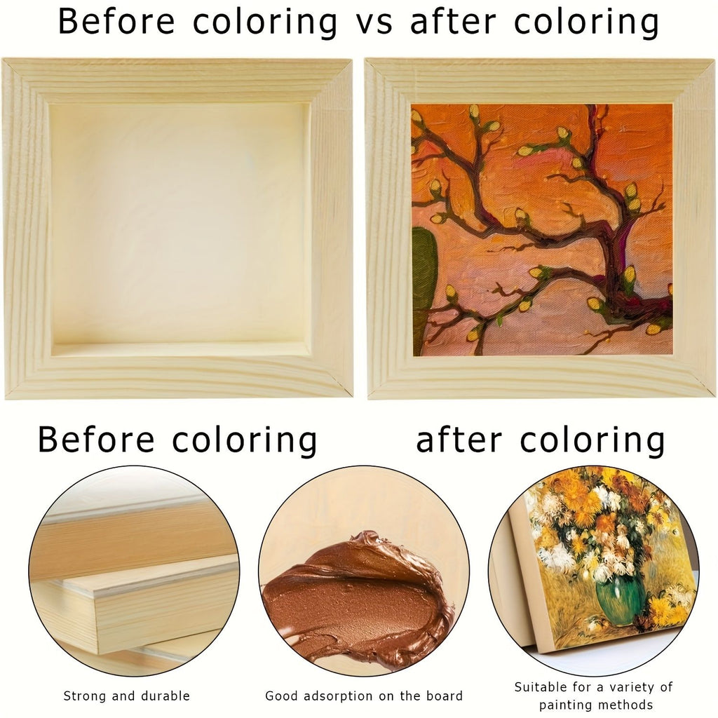Blank Art Panels for Drawing, Painting, and Crafts