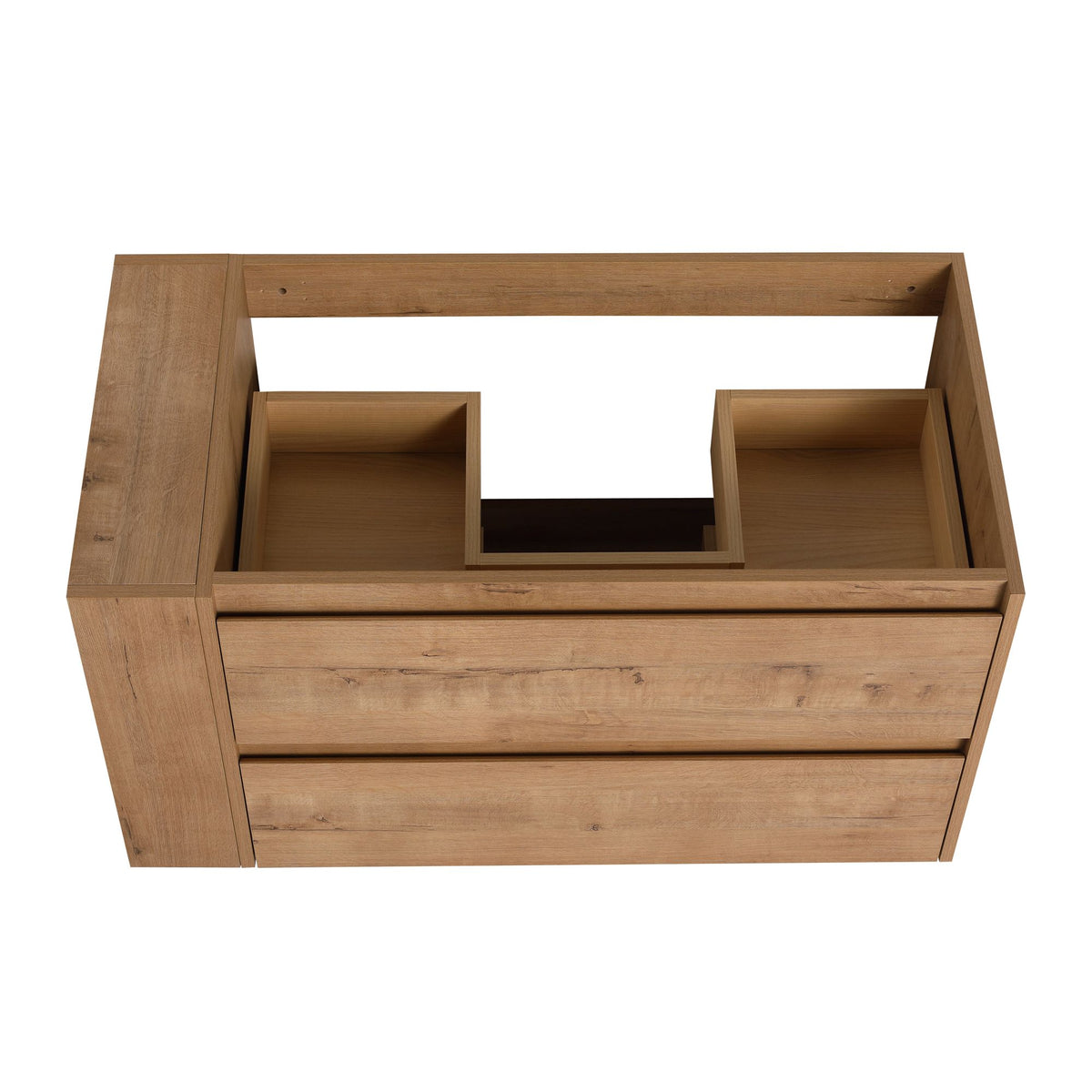 36- Wall Mount Bathroom Vanity with Soft-Close Door and Ample Bottom Storage