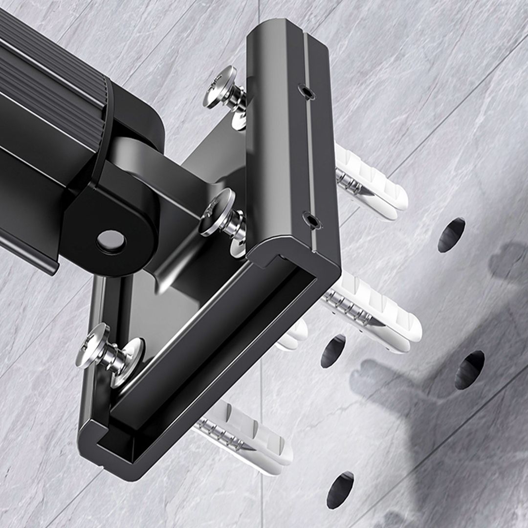 Wall-Mounted Folding Clothing Dry Rack for Laundry Spaces