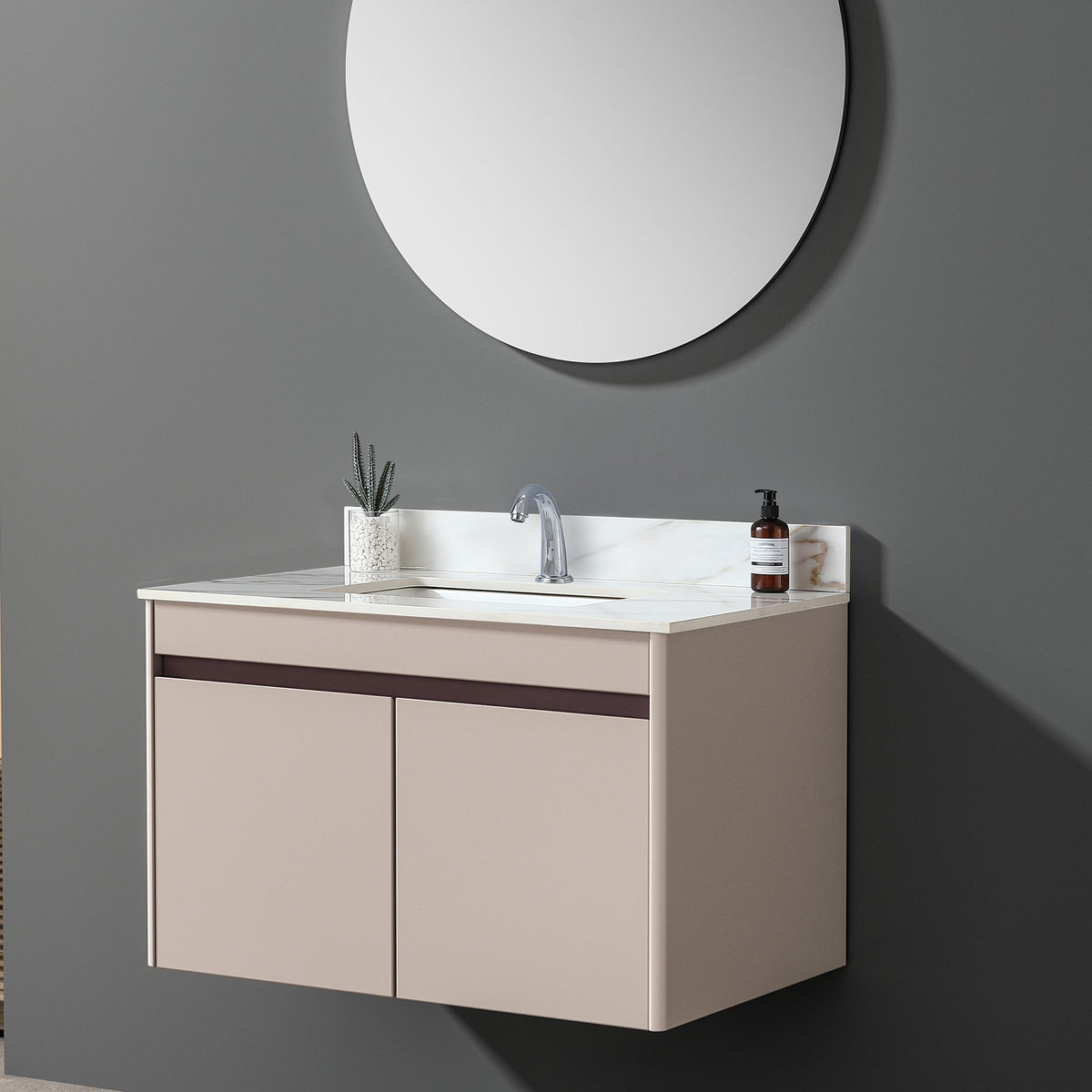 37 Marble Vanity Top, Bathroom Vanity Top with Undermount Rectangular Middle Sink and Height