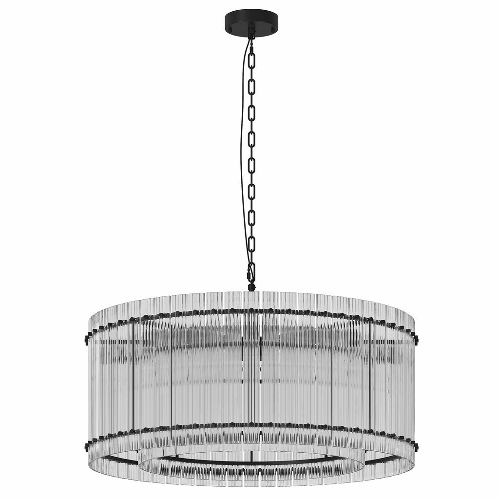 Two-Tier Water-Ripple Eight-Light Chandelier