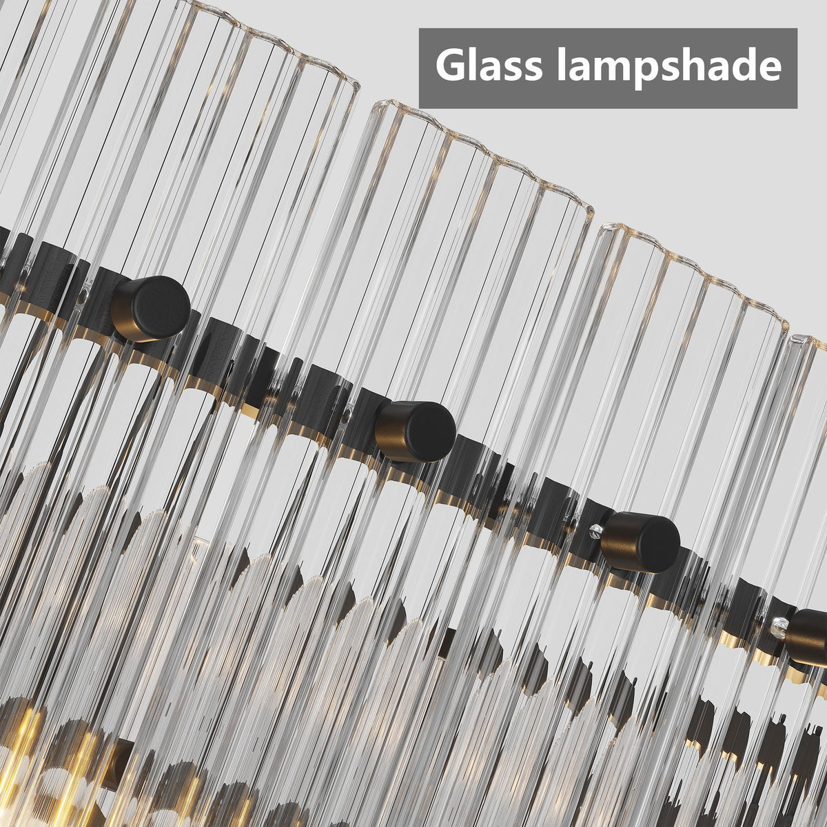 Two-Tier Water-Ripple Eight-Light Chandelier