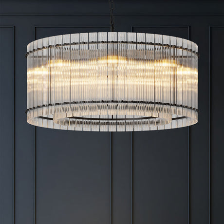 Two-Tier Water-Ripple Eight-Light Chandelier