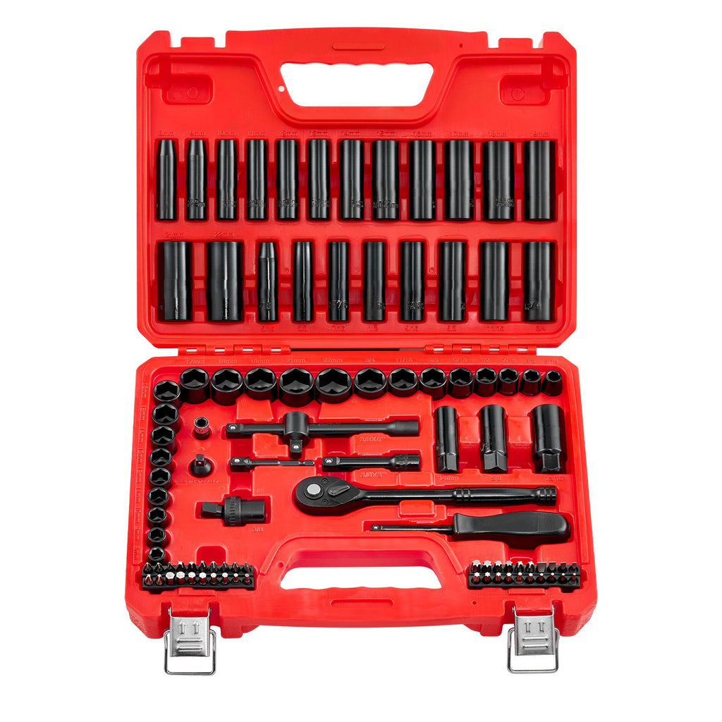 Premium 96-Piece Impact Socket Set with Deep & Shallow Sockets