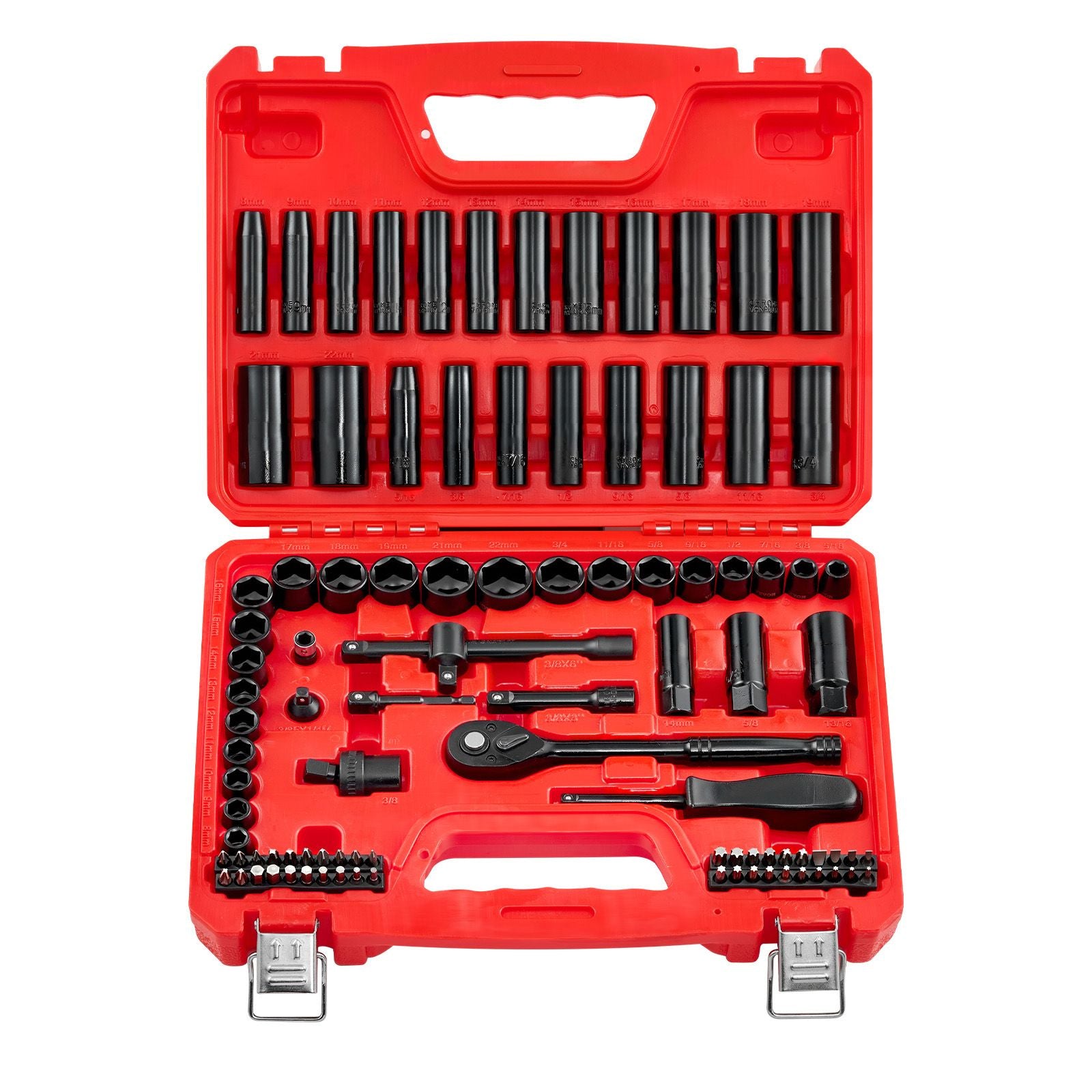 Premium 96-Piece Impact Socket Set with Deep & Shallow Sockets